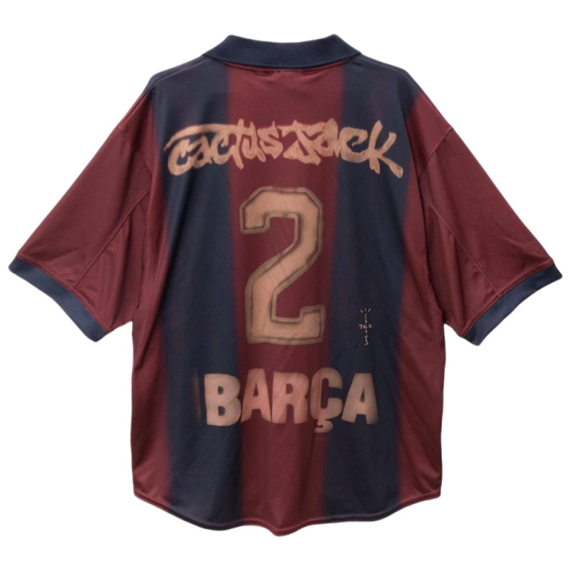 Barcelona X Travis Scott Home Shirt fan version Soccer Jersey 25-26 Non-Customize （Custom numbers are not supported）