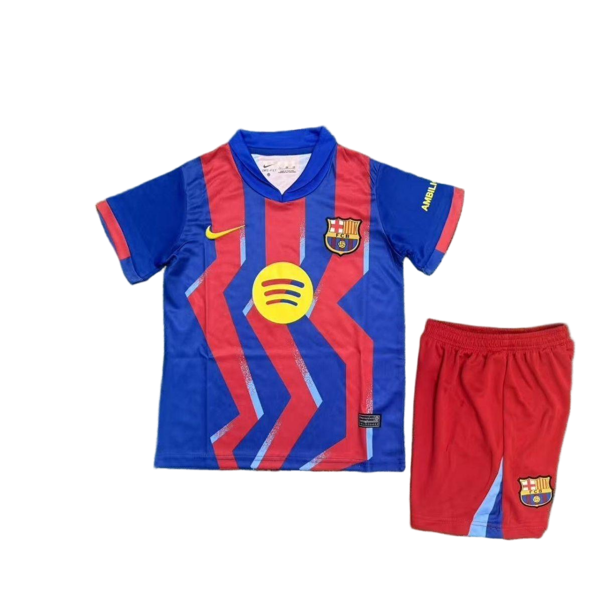 Kids FC Barcelona 2025/26 Home Kit – Jersey & Shorts Set | Barcelona Youth Home Uniform