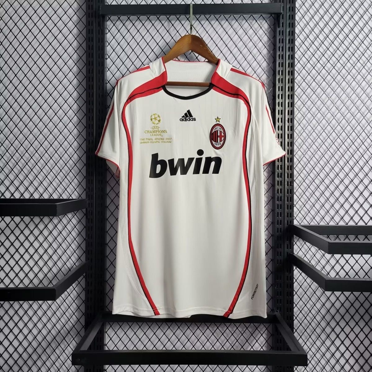 2006-07 AC Milan Ronaldo #99 Kakà #22 Maldini #3 Pirlo #21 UCL Final Retro Jersey Away Replica
