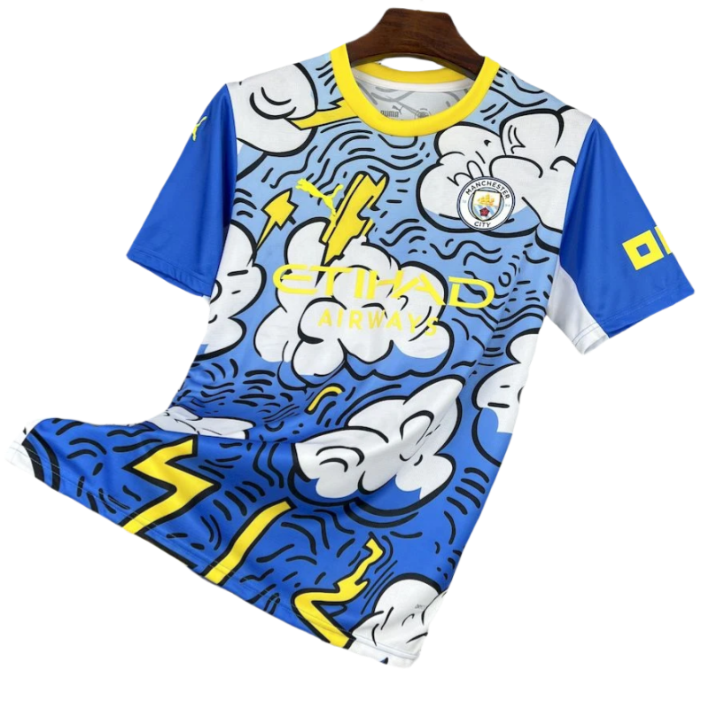 Manchester City Blue and White Concept Version Football Jersey 2025/2026