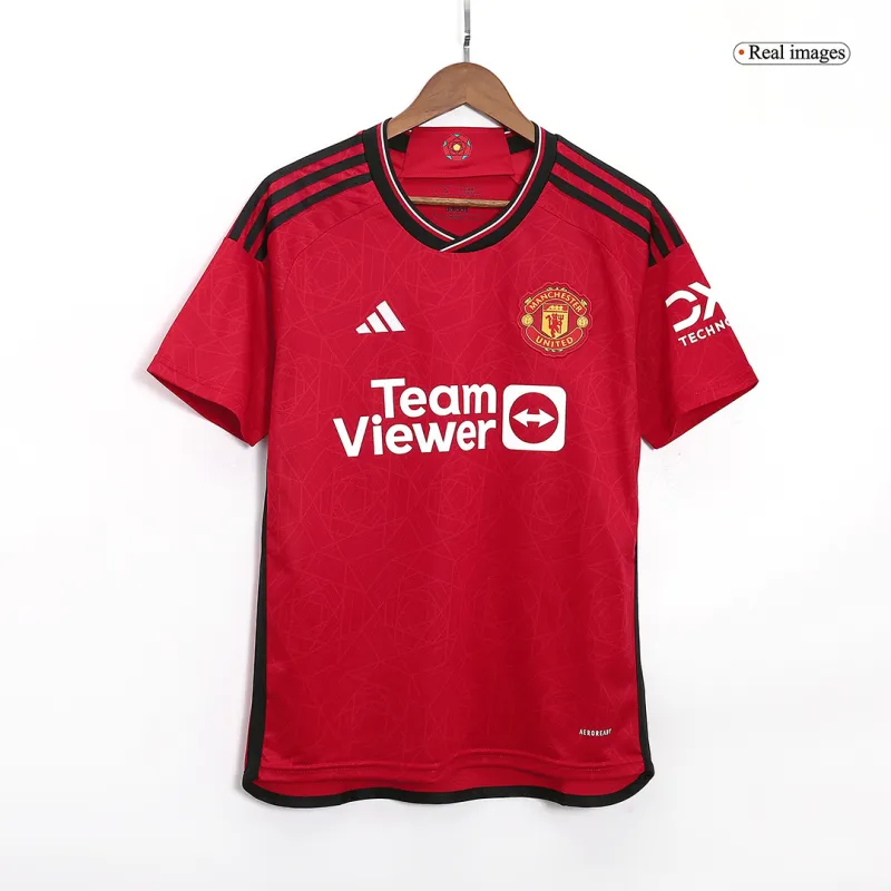 23-24 Manchester United Home Whole Kit Jersey+Shorts+Socks