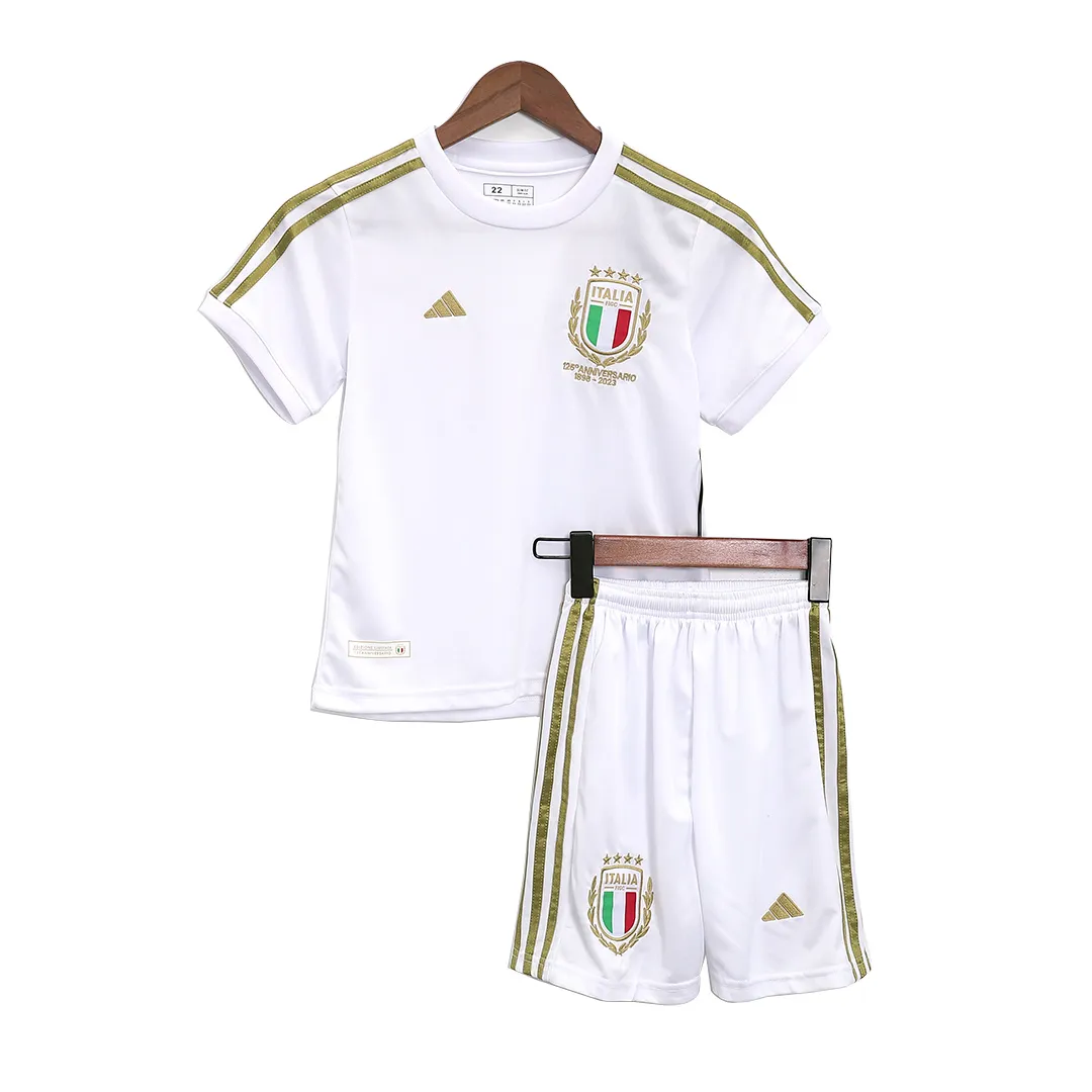 Kids Italy 125th Anniversary Kit Jersey+Shorts 2023