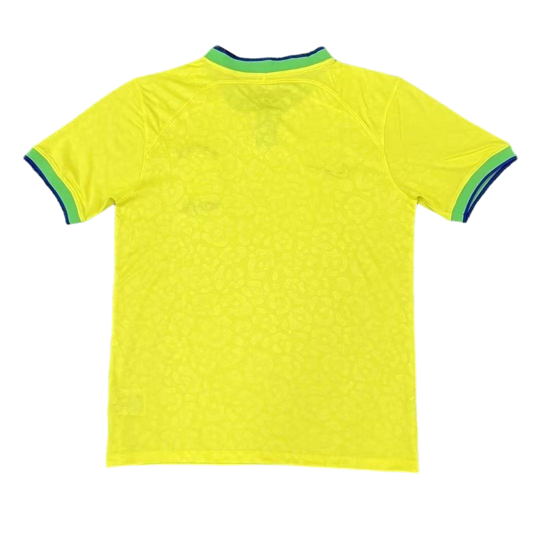 Camiseta de Brasil para la Copa del Mundo 2022, manga corta, local