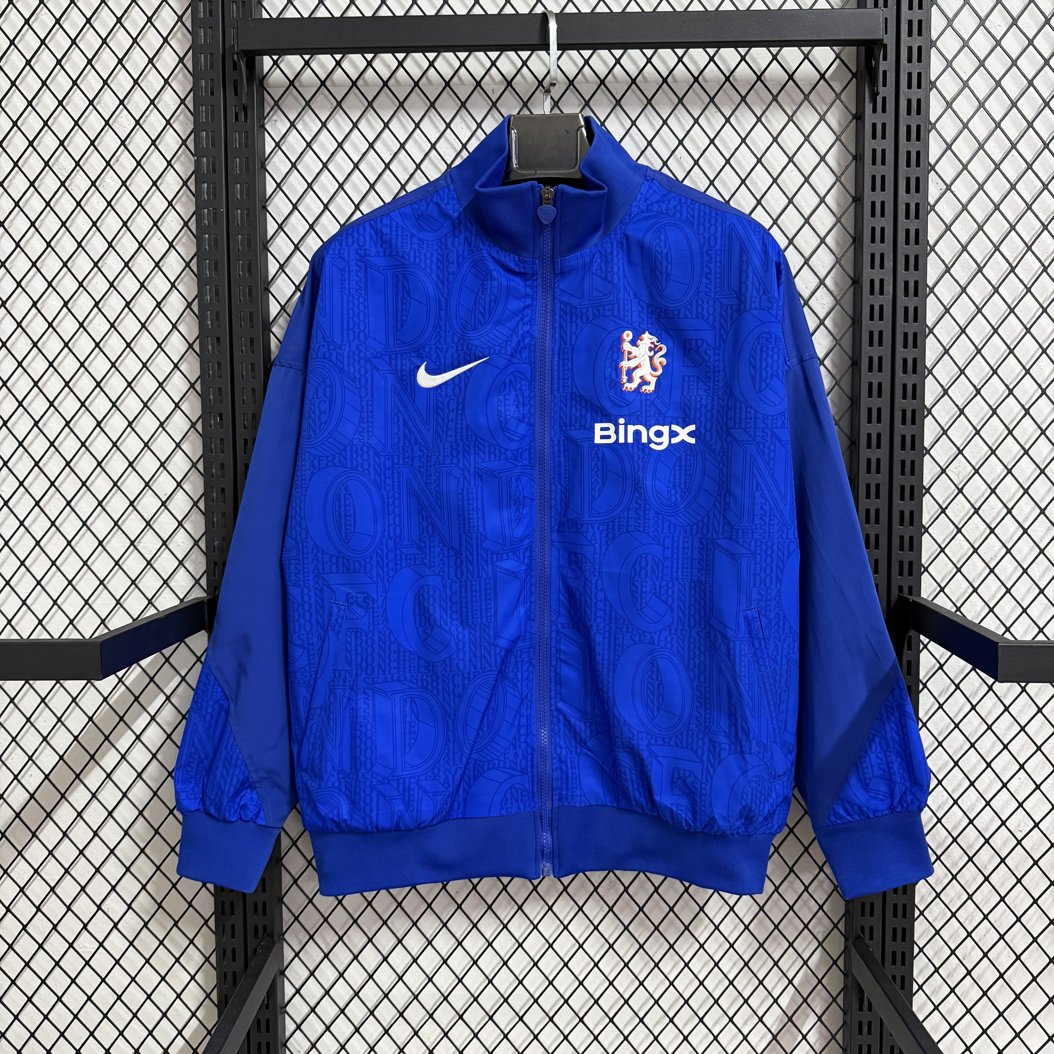 25-26 Chelsea Blue Training Waterproof Windbreaker