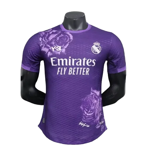 2023-24 Real Madrid Y-3 Fourth Jersey Purple Player Version