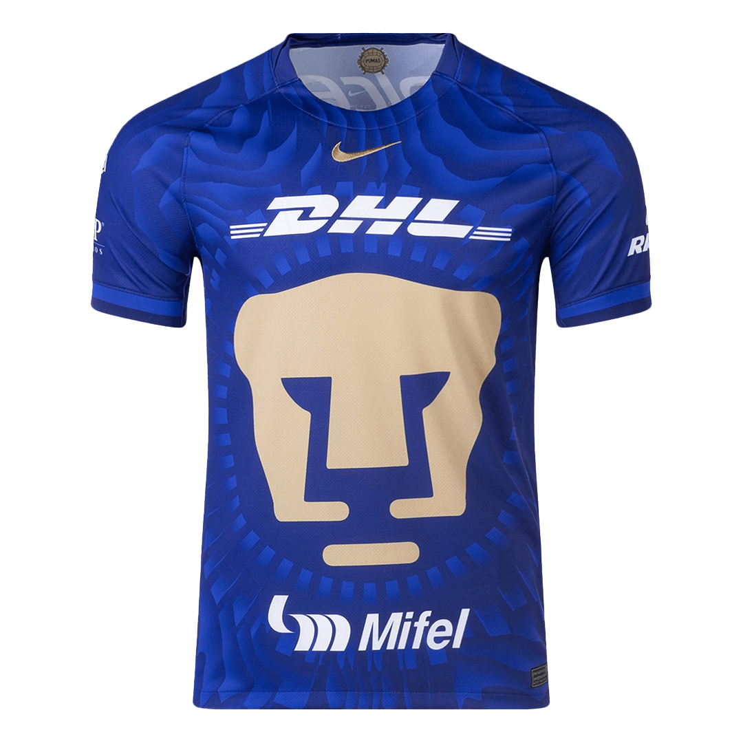 Pumas UNAM Away Soccer Blue Jersey 2025-26 Fan version