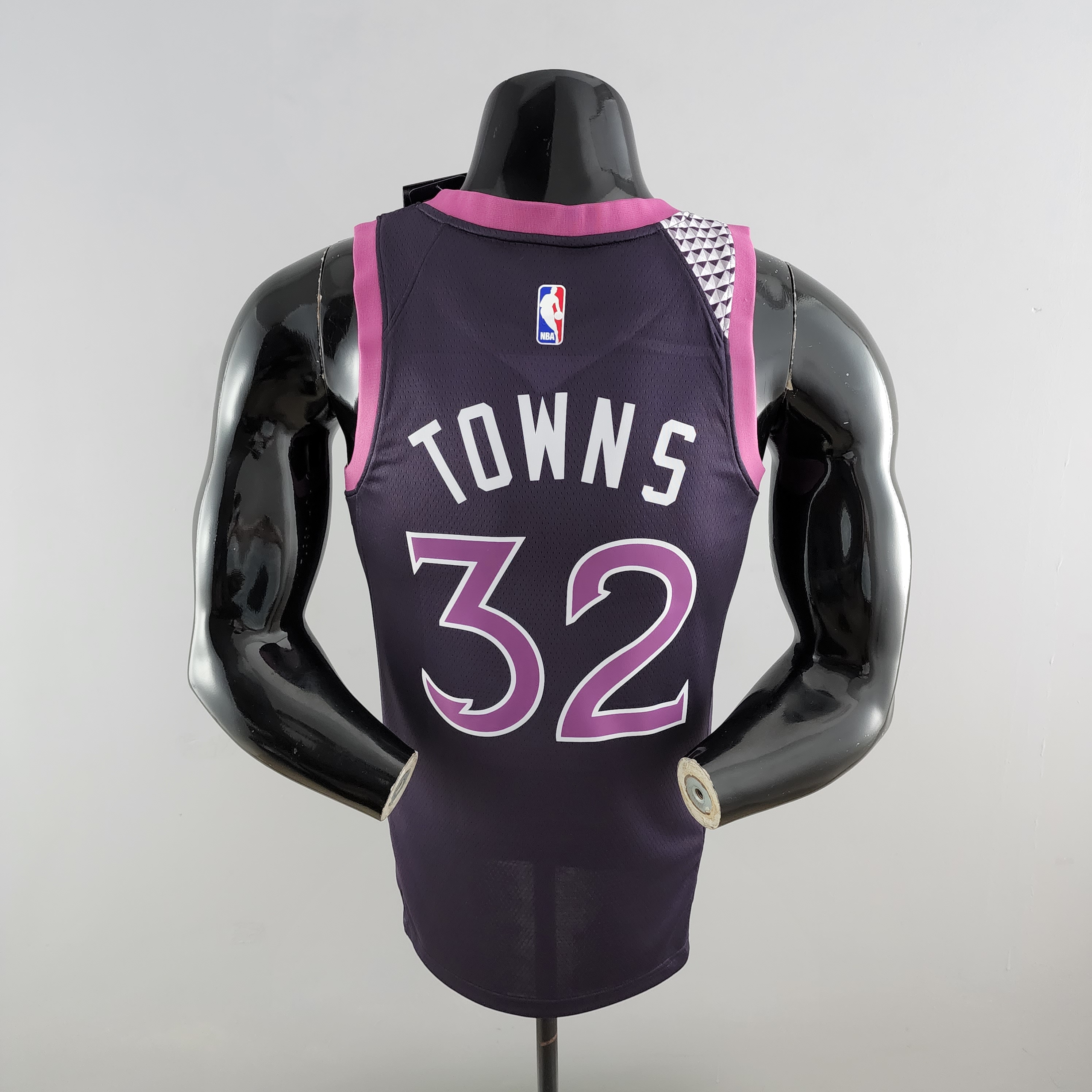 Karl-Anthony Towns Minnesota Timberwolves Swingman Jersey Black and Purple