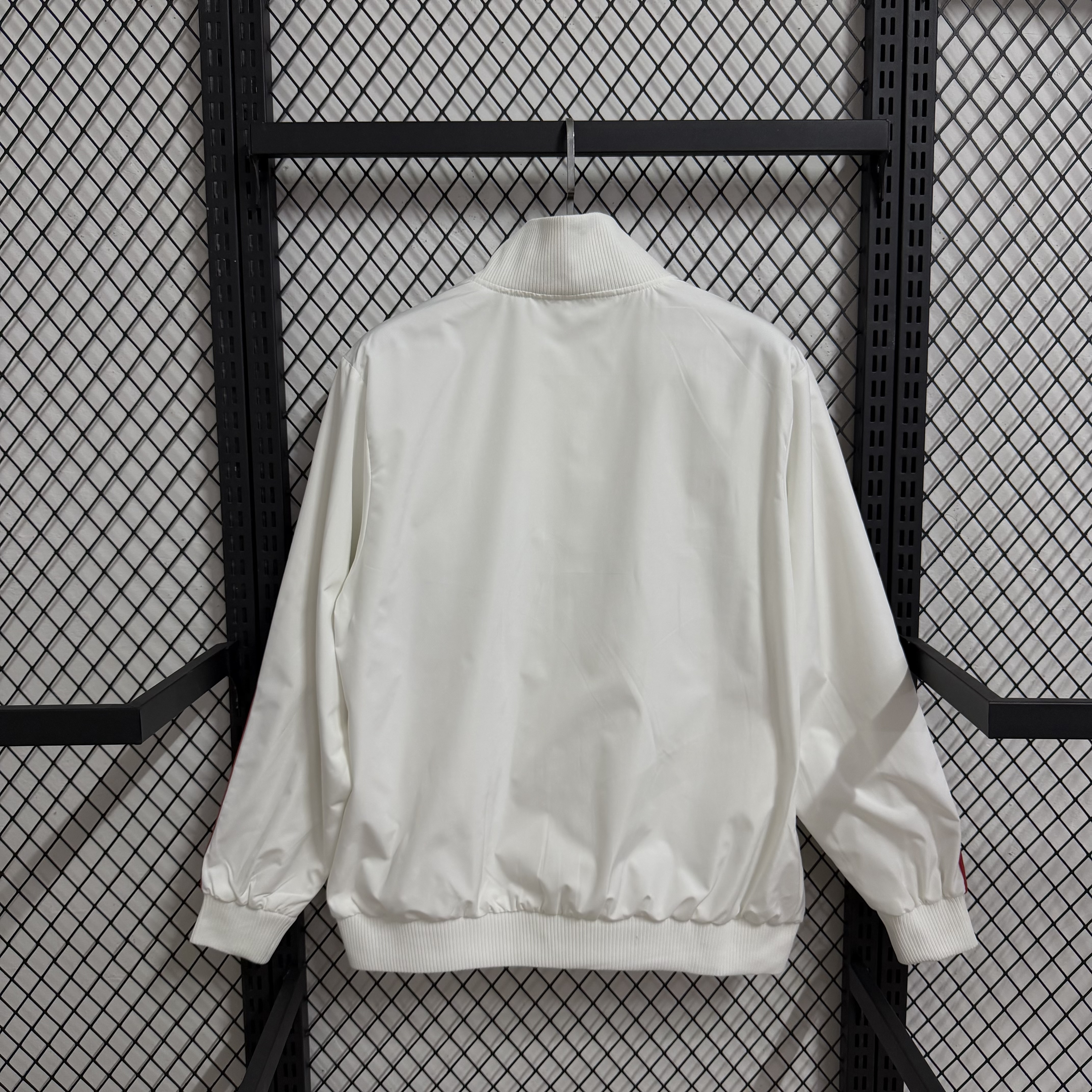 25-26 AC Milan white retro casual waterproof windbreaker