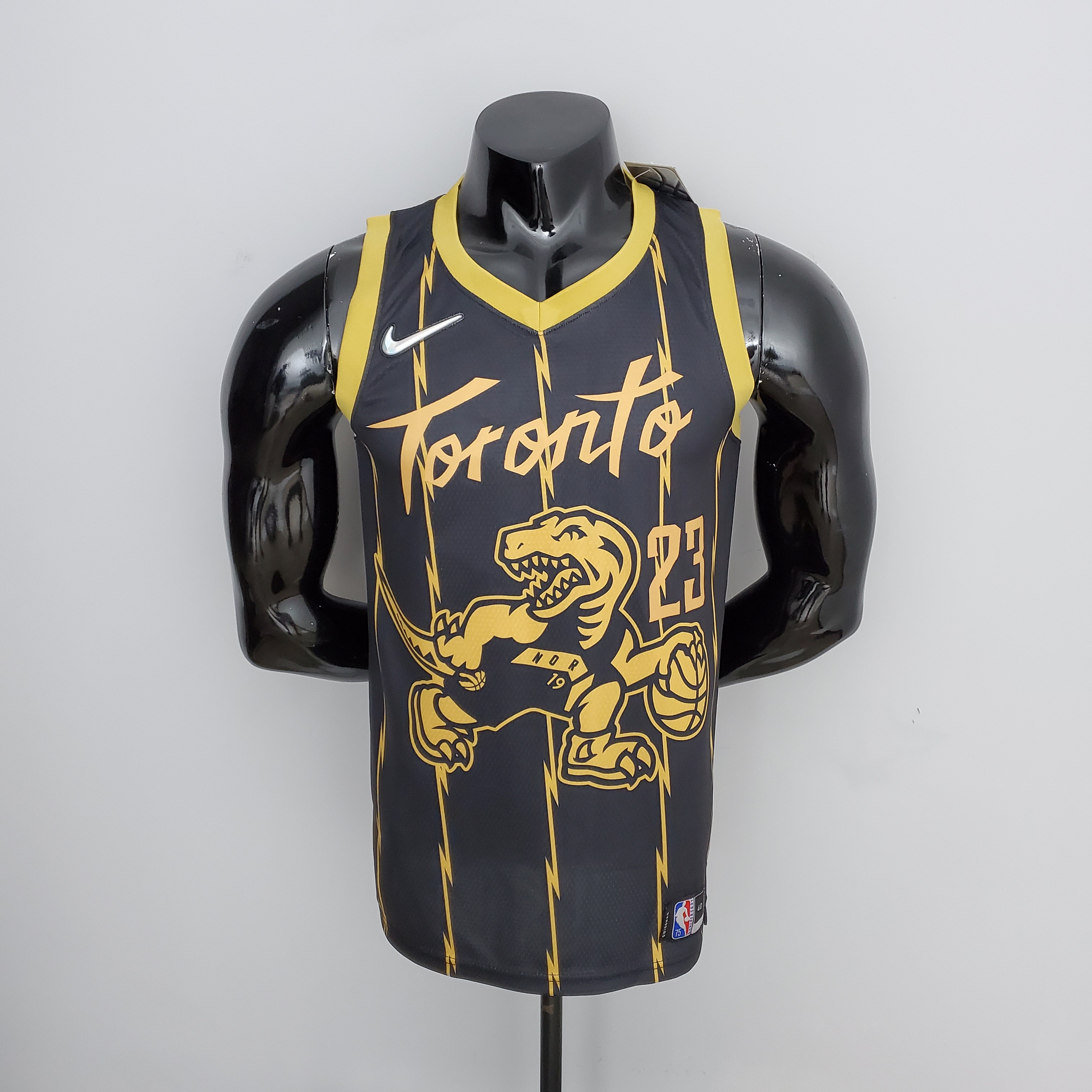 Fred VanVleet Toronto Raptors 2022 City Edition Swingman Jersey Black Gold