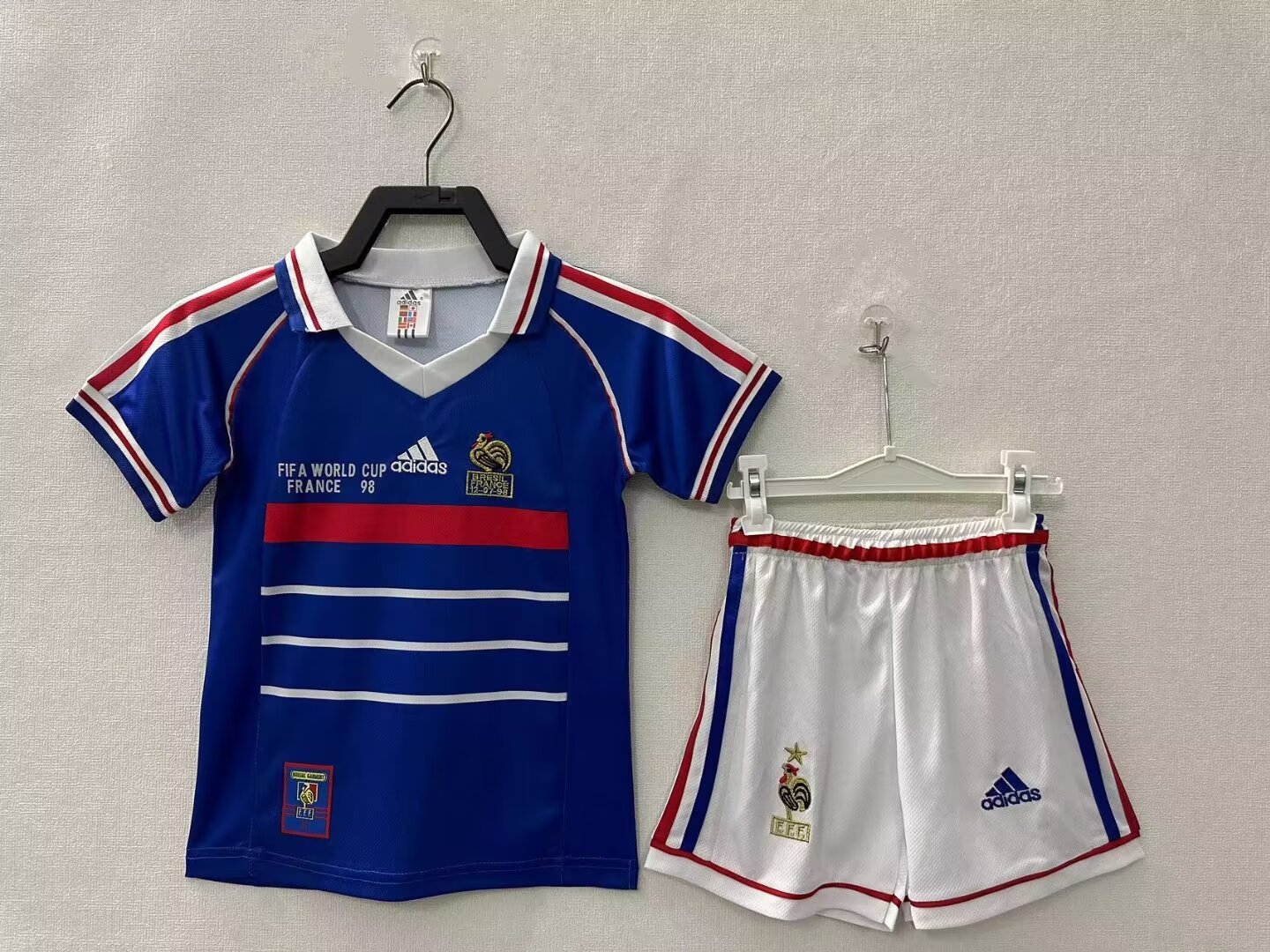 France Home Retro Kids Suit 1998