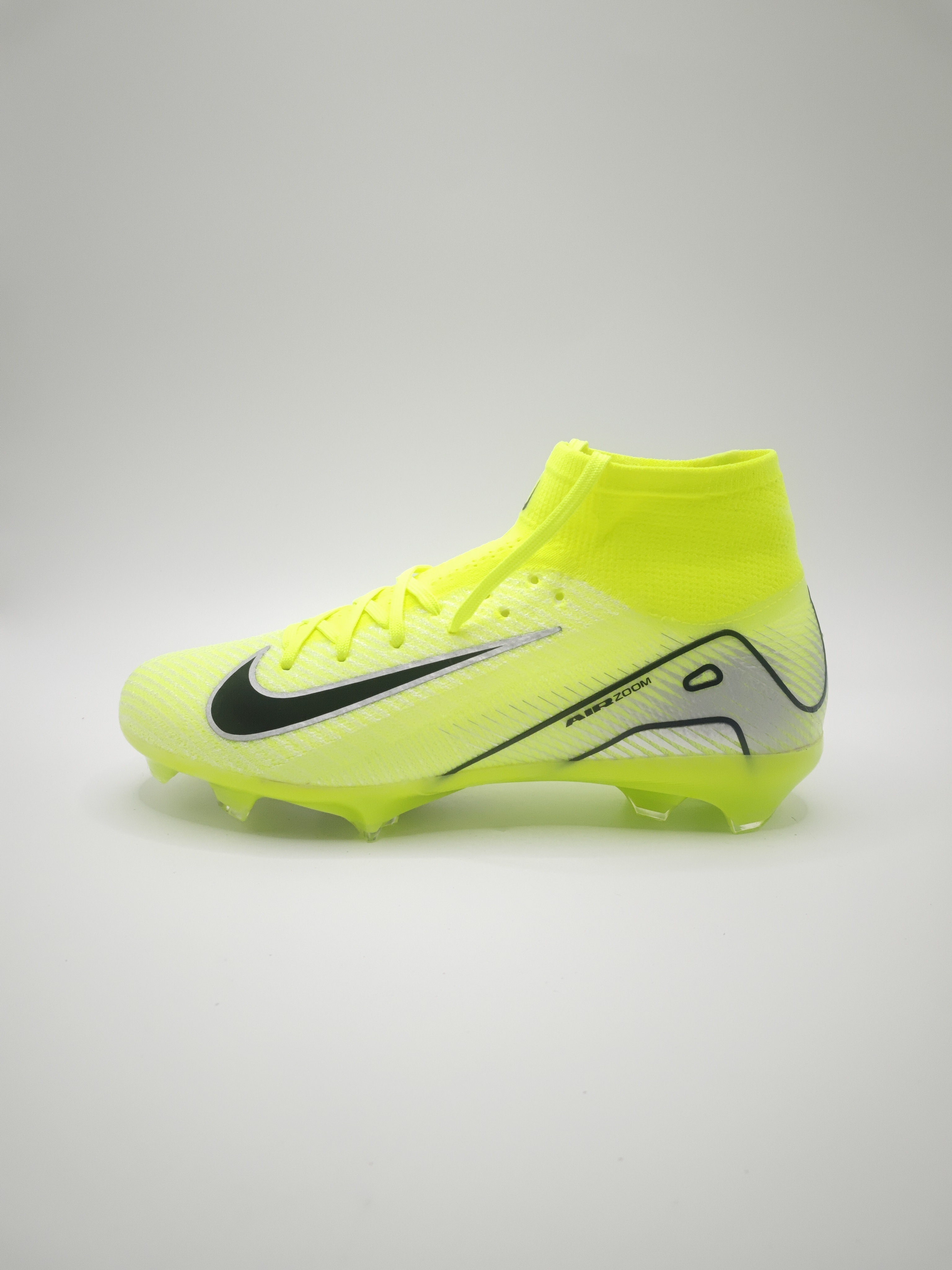 Nike Mercurial 16 FG Soccer Cleats with Built-in Bonded Pack: Full Air Cushion for All-Match Comfort, Waterproof Knit for Wet Pitches
