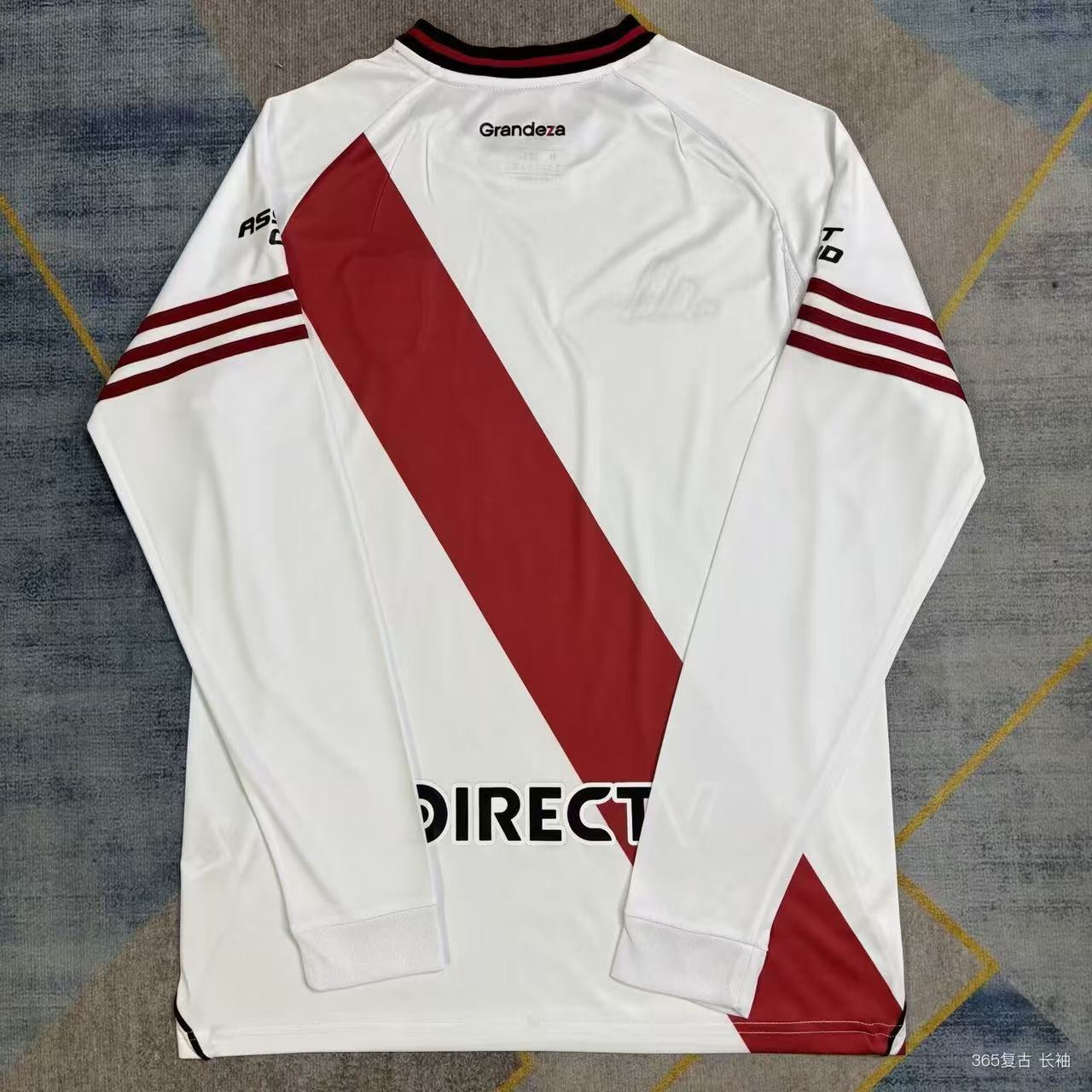 River Plate 2025/26 Home Long Sleeve Fan Version Jersey | Adidas AEROREADY