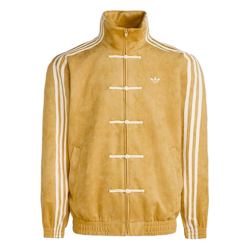 Adidas Three-Leaf Clover Unisex Classic New Chinese Style Suede Jacket