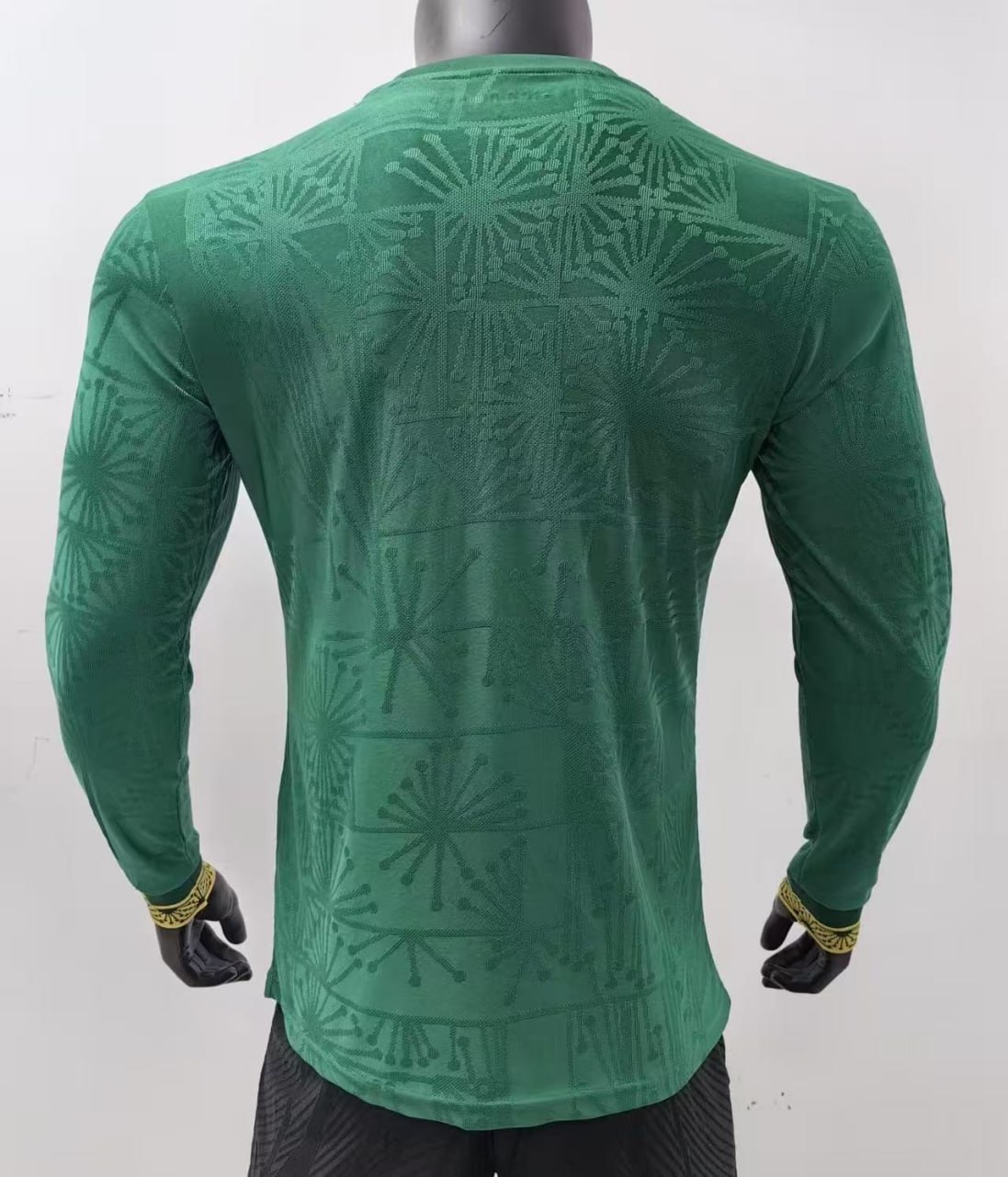Mexico Gold Man Player Long Sleeve Jersey 25/26 Green