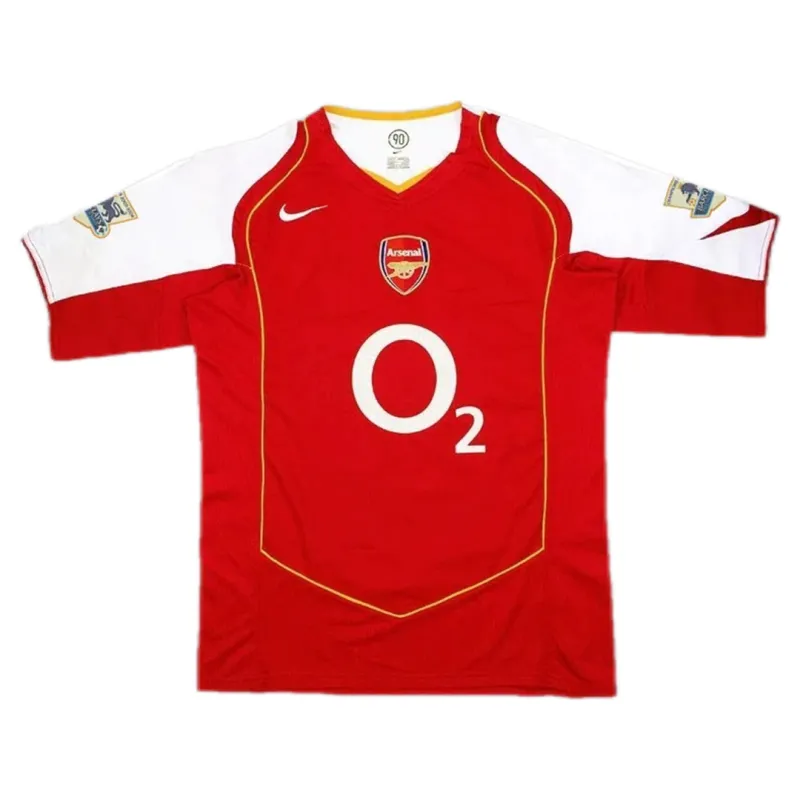 04-05 Arsenal Henry #14 FABREGAS #15 Pires #7 Bergkamp #10 Retro Jersey Home Replica