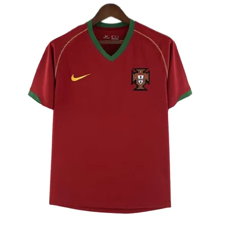2006 Portugal Retro Jersey Home World Cup