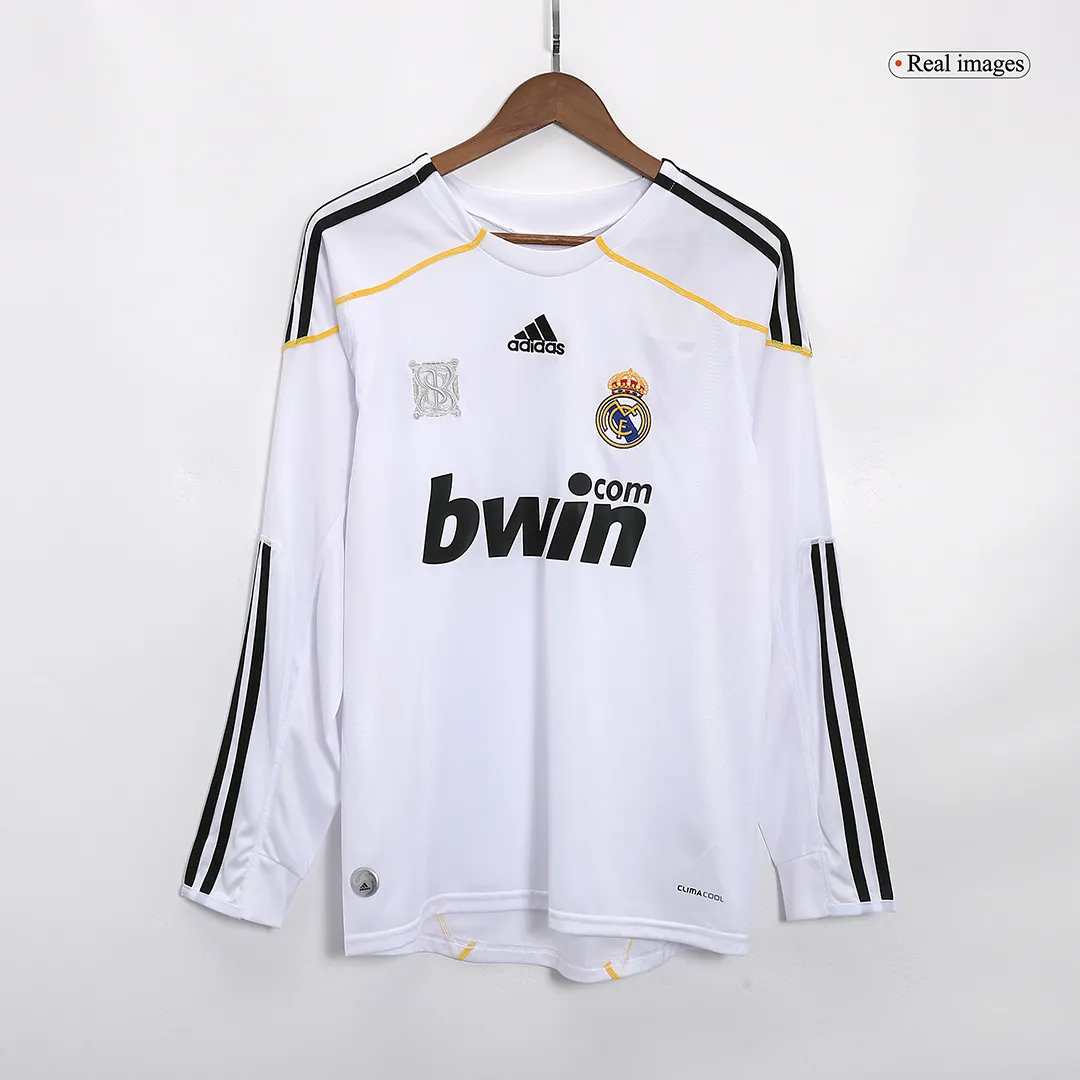 2009/10 Real Madrid Retro Home Long Sleeve Jersey