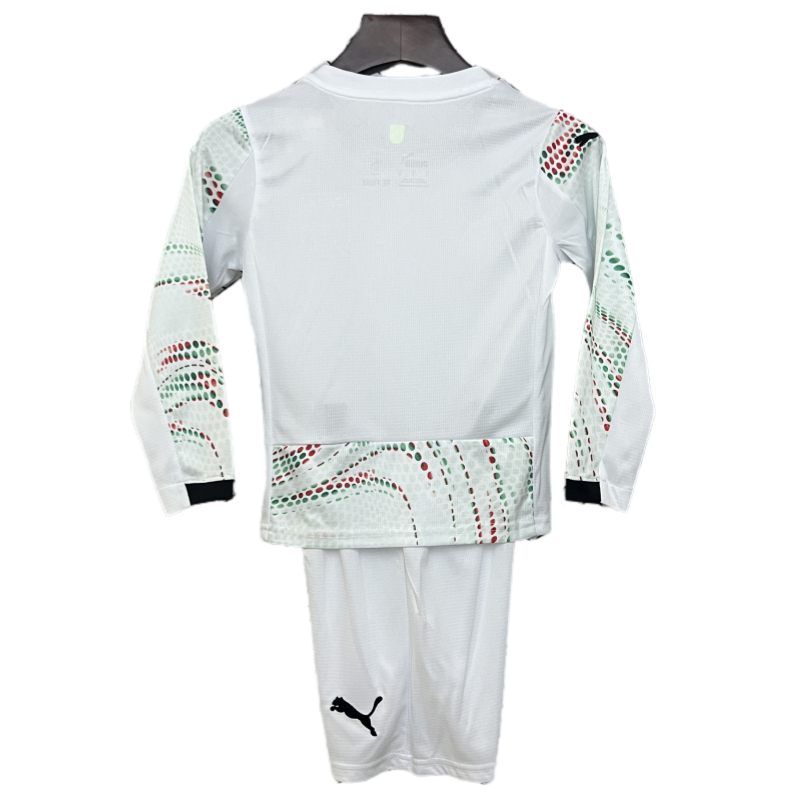Kids Portugal Away Soccer Kits Long Sleeve 2025