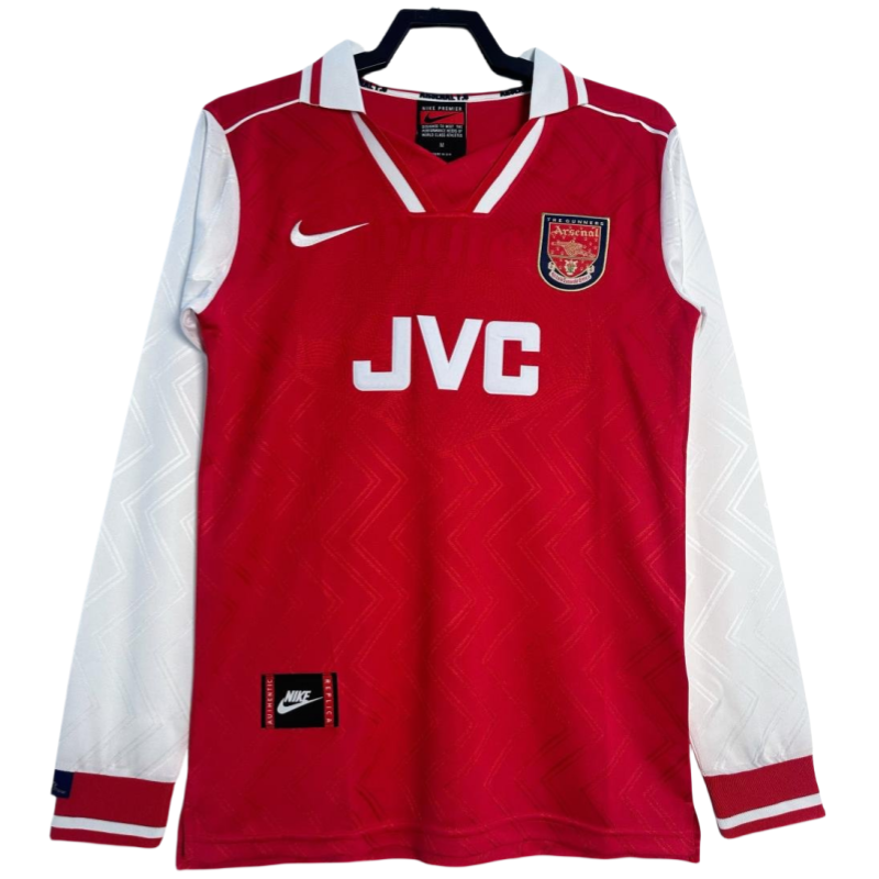 Arsenal Retro Long Sleeve Home Football Shirt 1996-1997