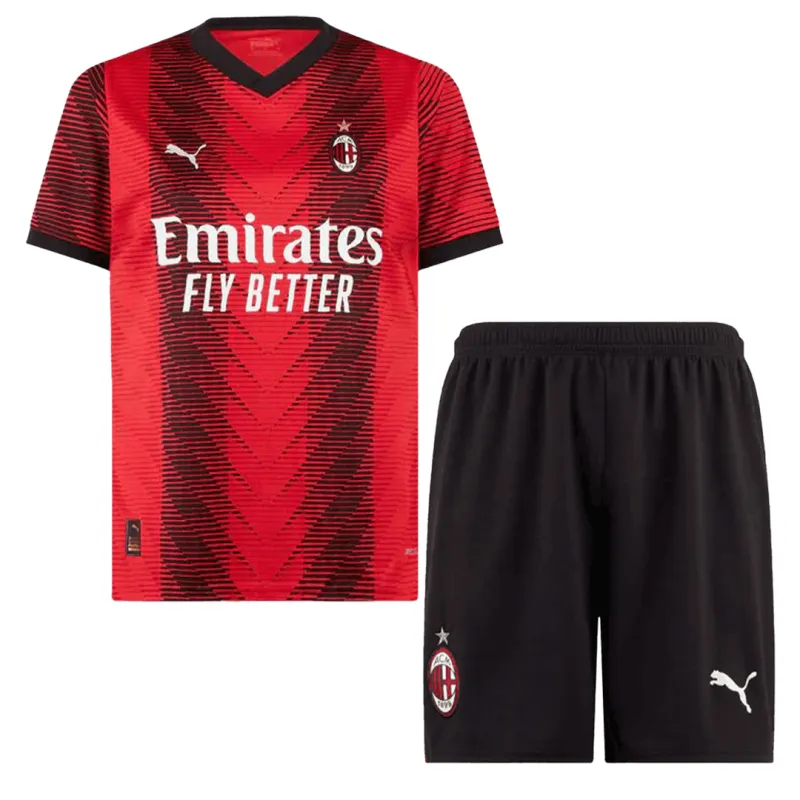 23-24 AC Milan Home Kit(Jersey+Shorts)
