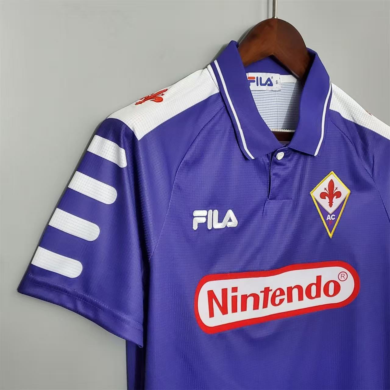 Fiorentina 1998/99 Retro Soccer Jersey Home Replica