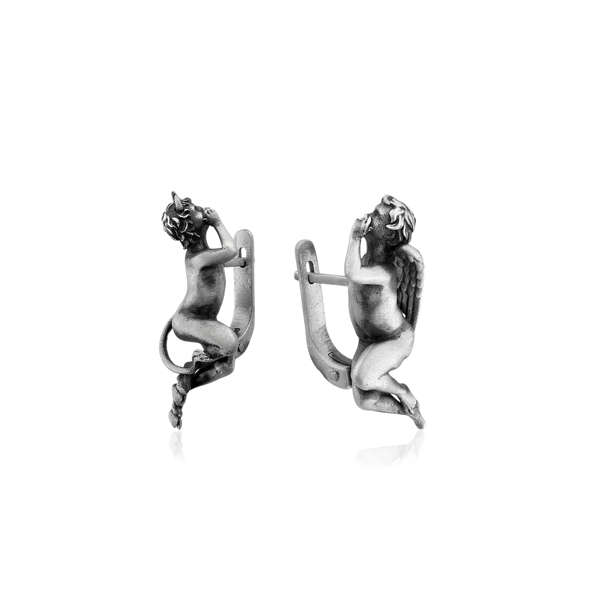 Angel and Devil Whispering Earrings