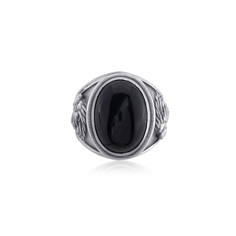 Lion Roar Onyx Ring