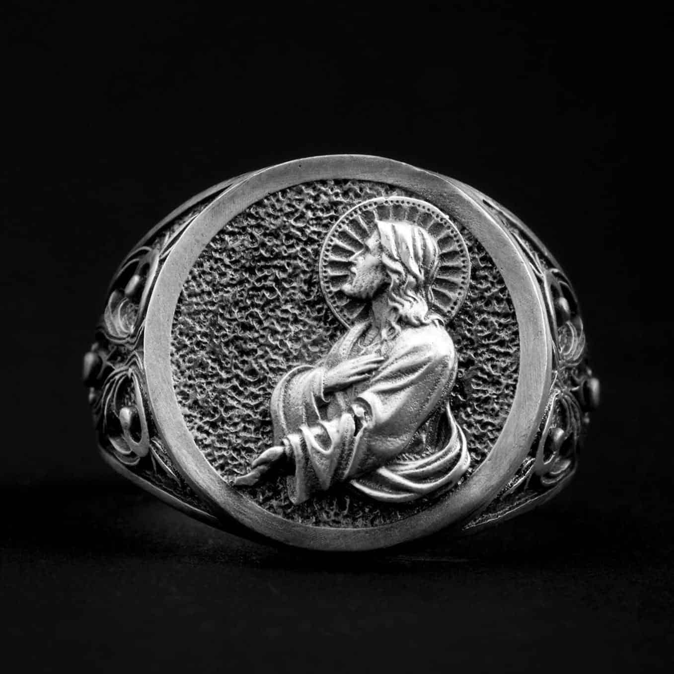 Jesus Silhouette Religious Ring