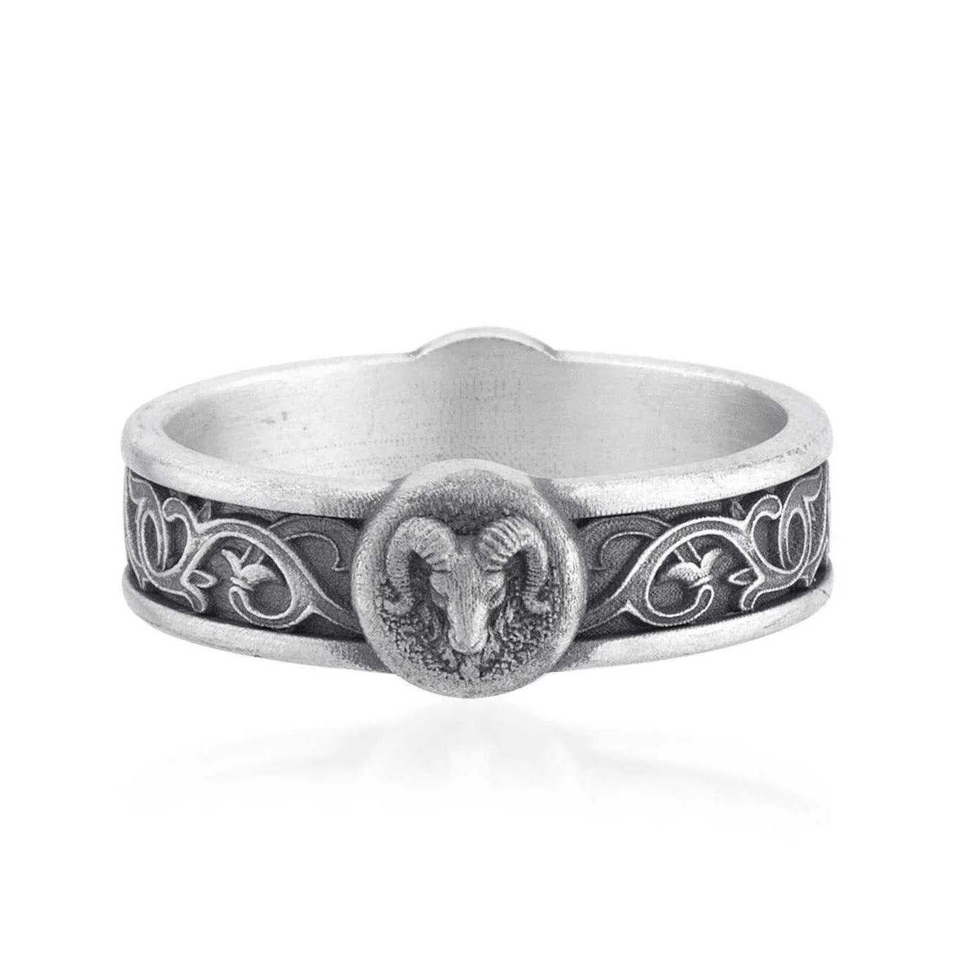 Aries Ram Band Ring