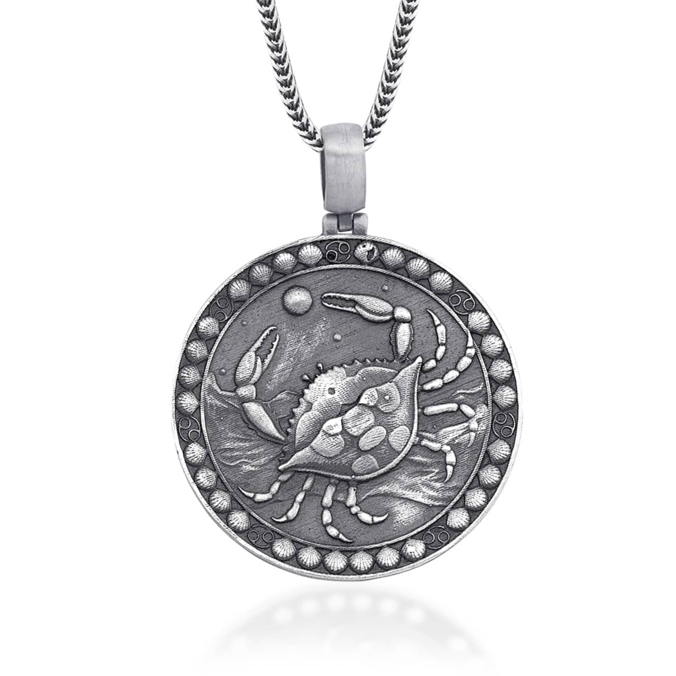 Crab Zodiac Necklace V2