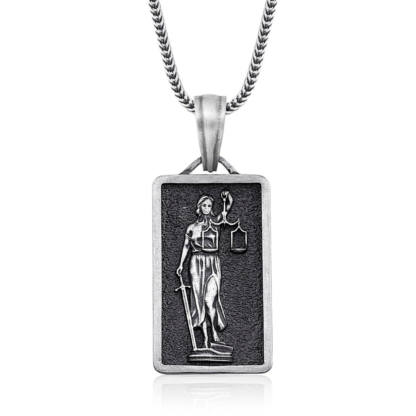 Lady Scale Of Justice Necklace