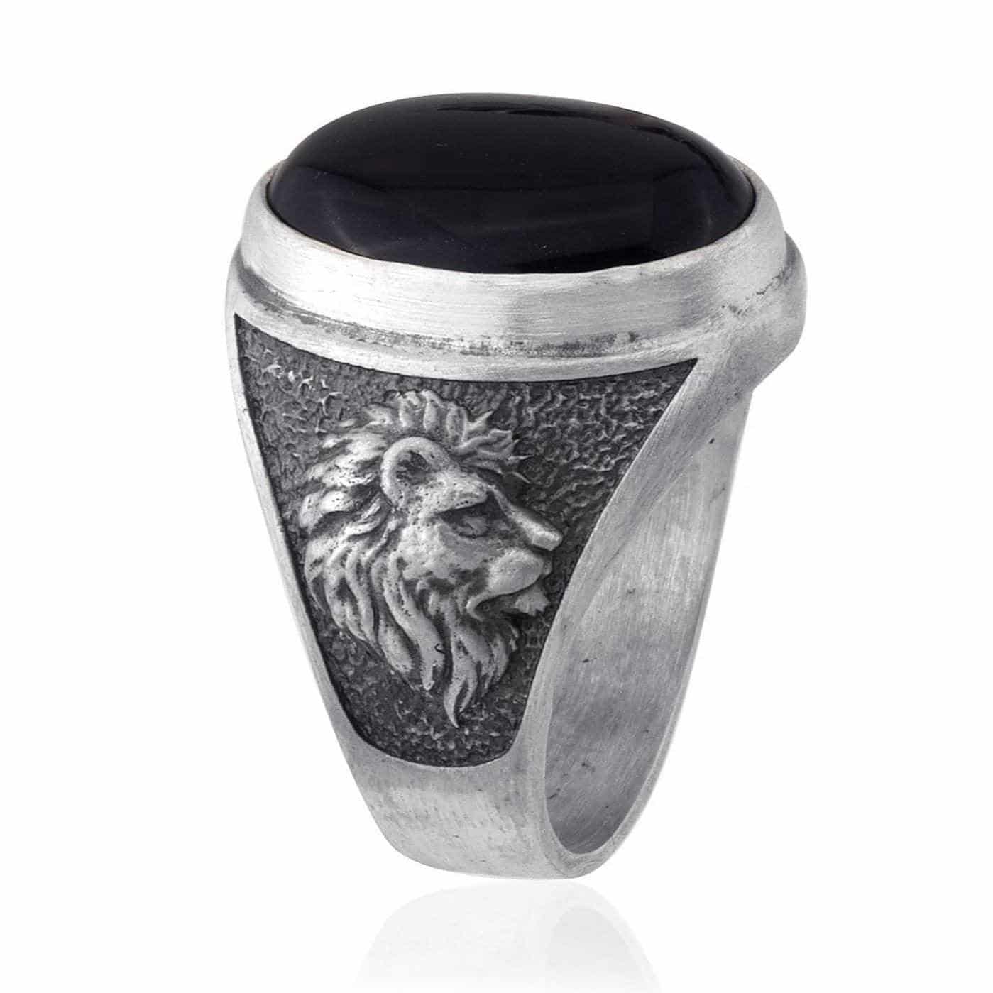 Lion Onyx Gemstone Ring