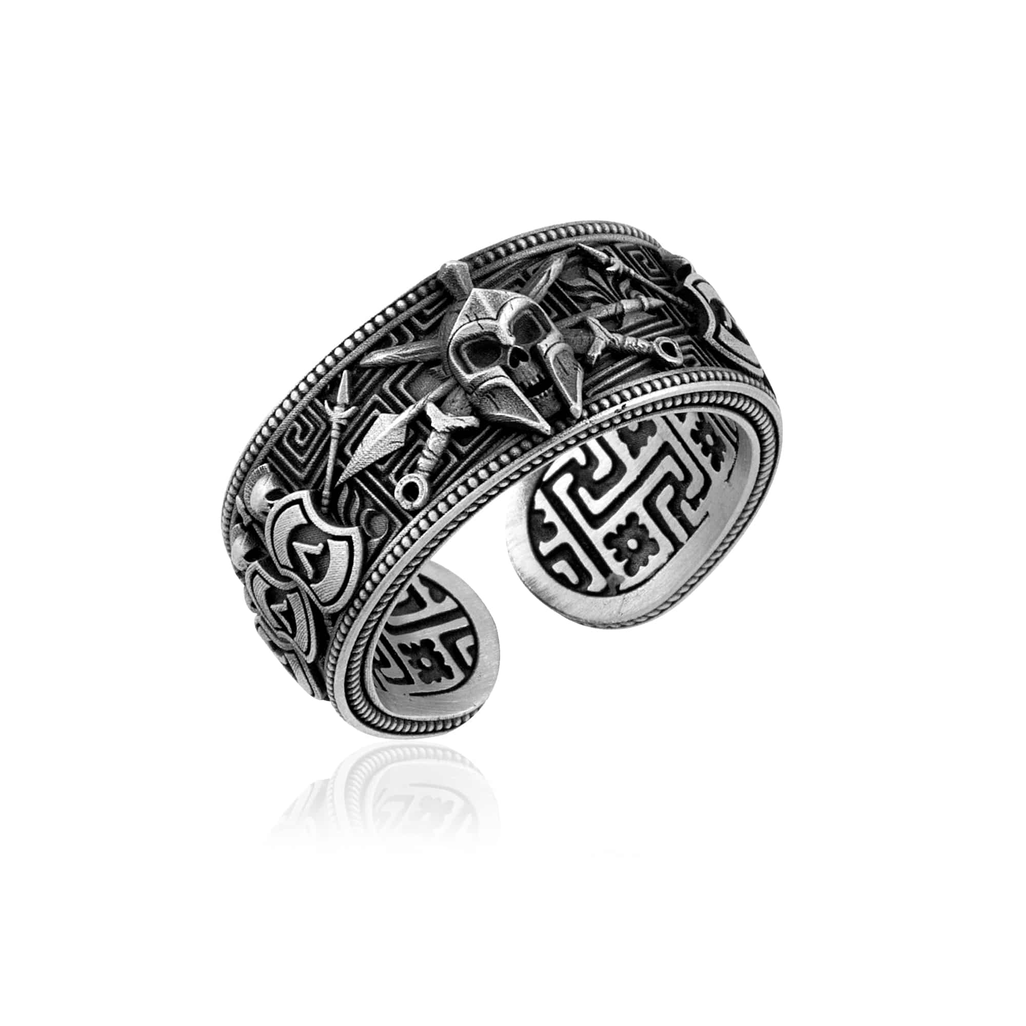Spartan Warrior Band Ring