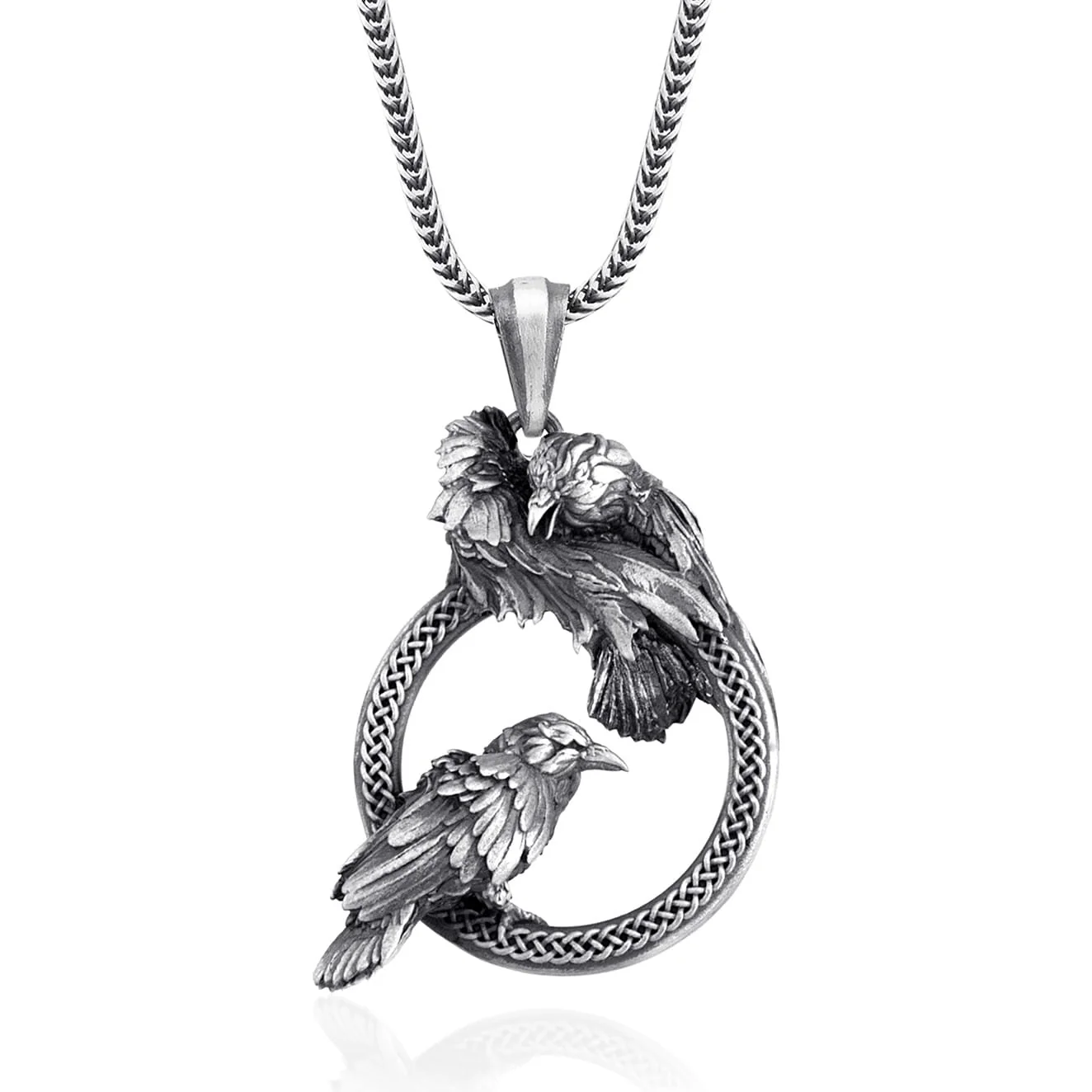 Viking Raven Necklace
