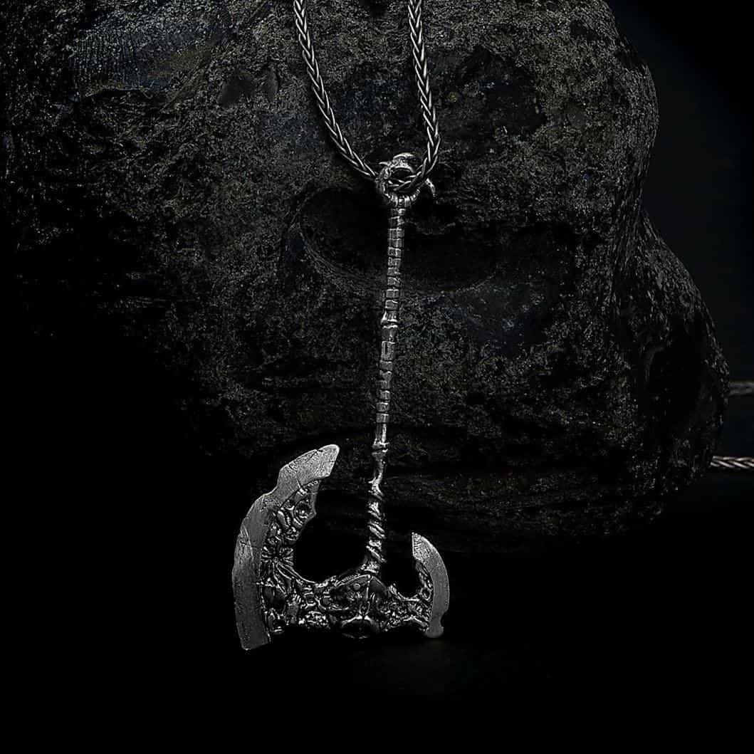 Worn Axe Necklace