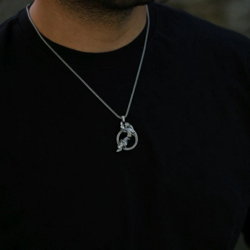 Ravens Pendant Necklace
