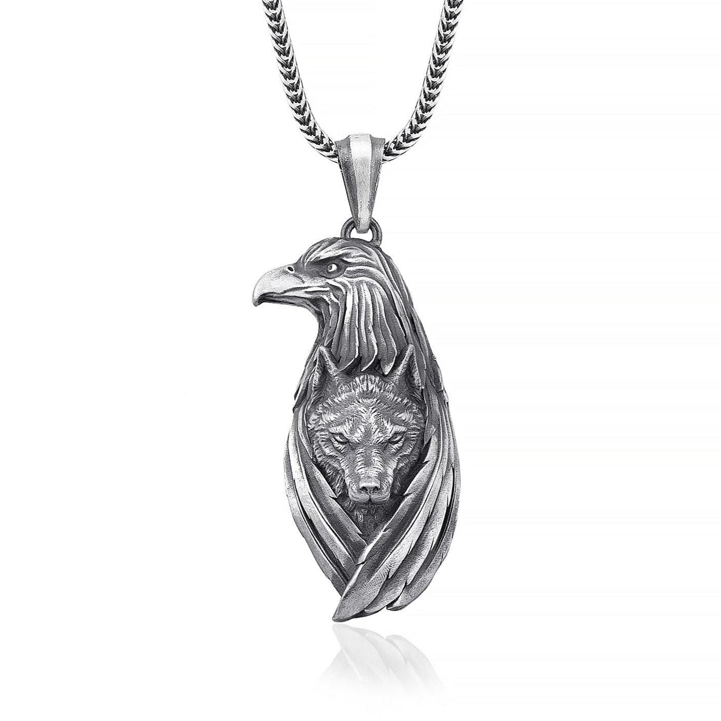 Eagle Wolf Necklace