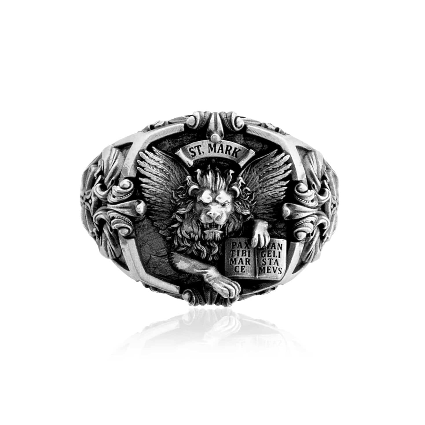 St. Mark Winged Lion Signet Ring