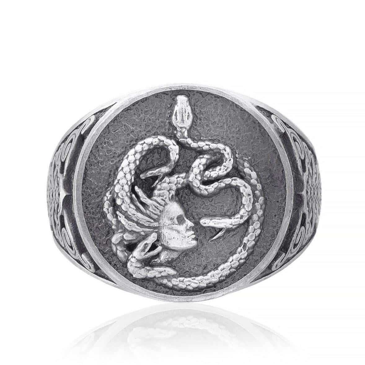 Medusa Head Snake Ring