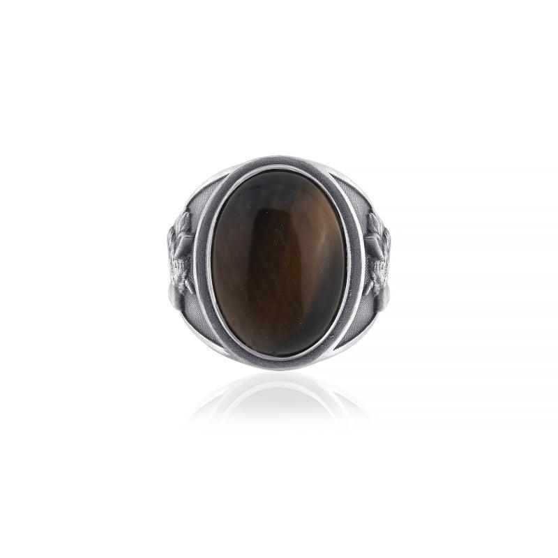 Wolf Mane Tiger Eye Ring