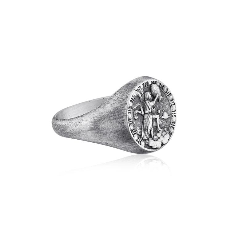 Aquarius Zodiac Ring
