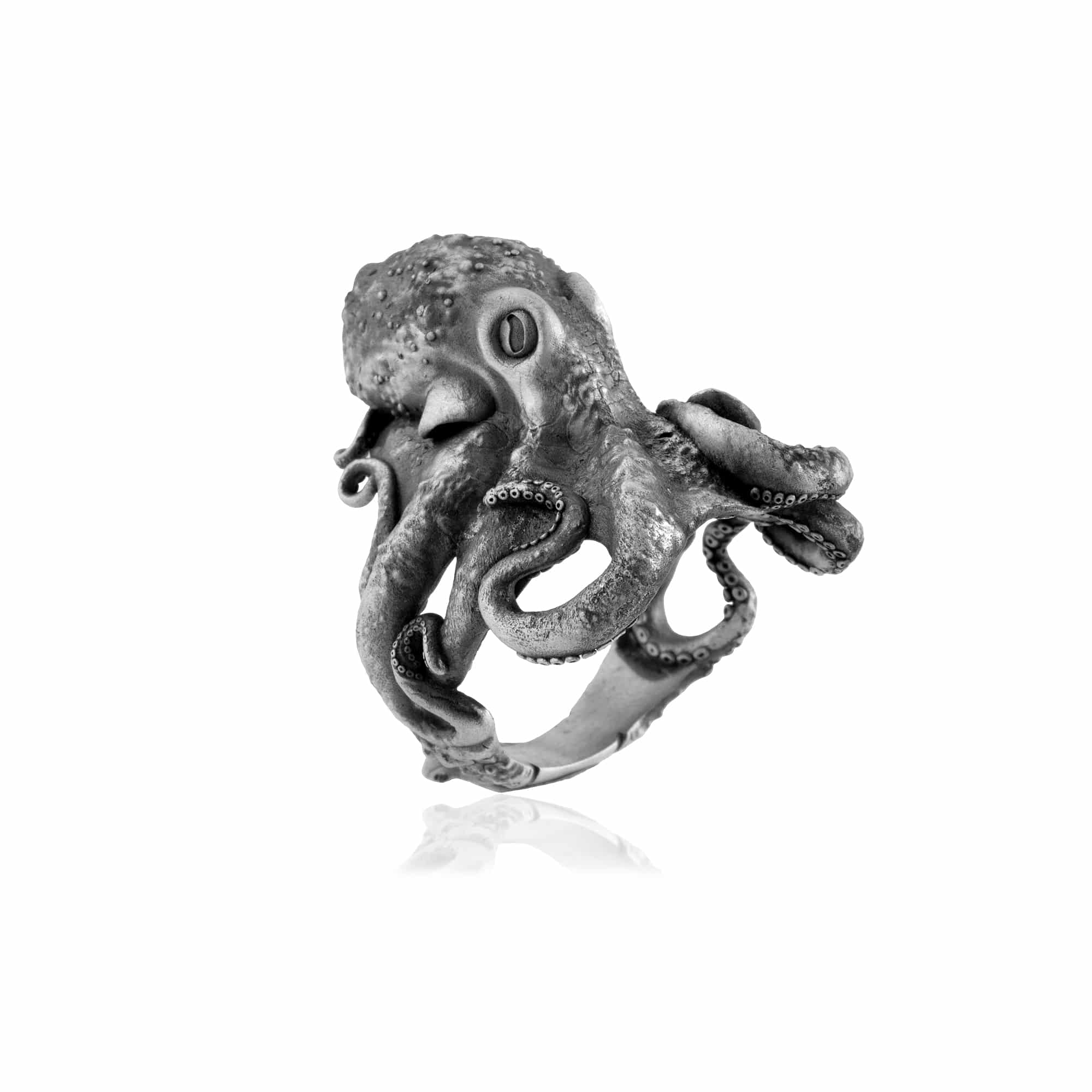 Abyssal Sovereign Octopus Ring