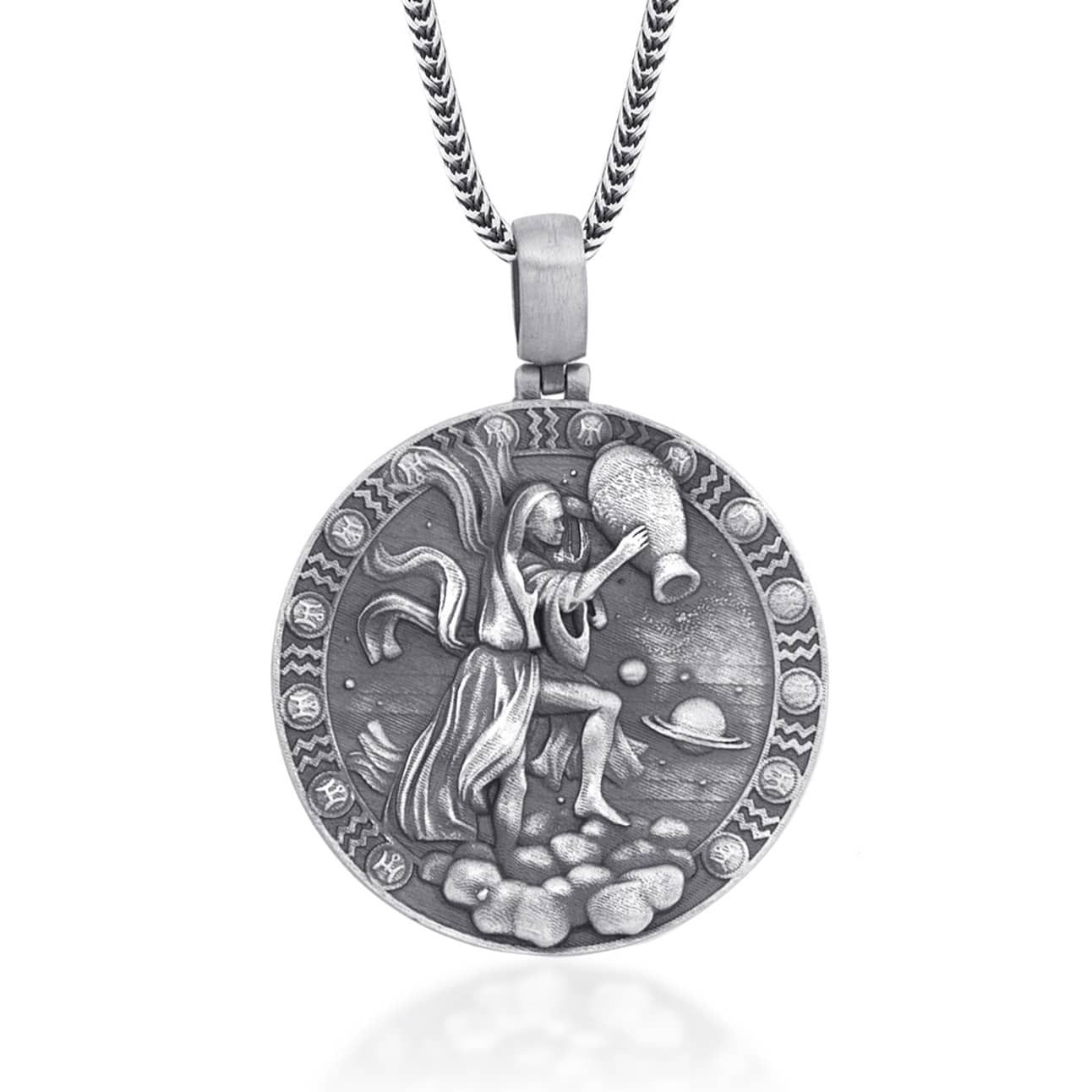 Aquarius Zodiac Necklace V2