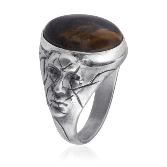 Medusa Tiger Eye Ring