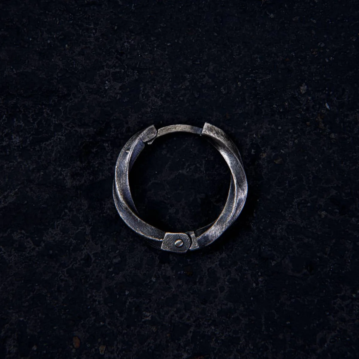 Twist of Eternity Hoop Earring