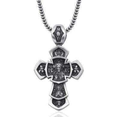 Jesus Criss Glided Cross Necklace