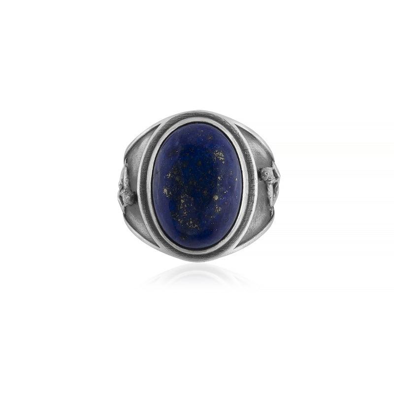 Howling Wolf Lapis Ring
