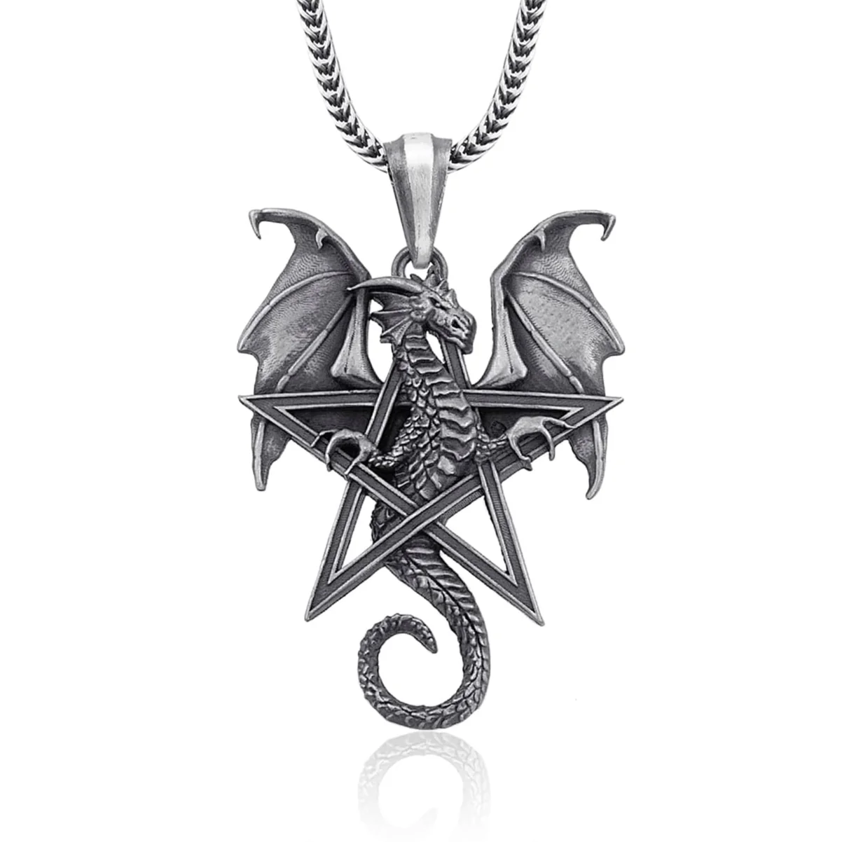 Dragon Pentagram Necklace