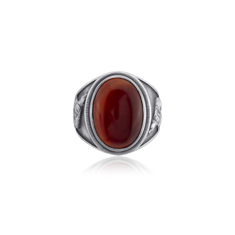 Mountain Bear  Carnelian Ring