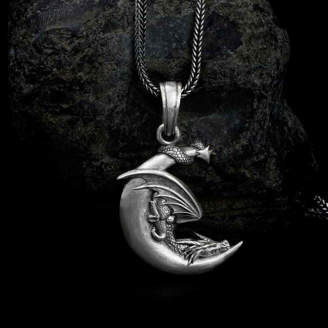 Moon Dragon Necklace